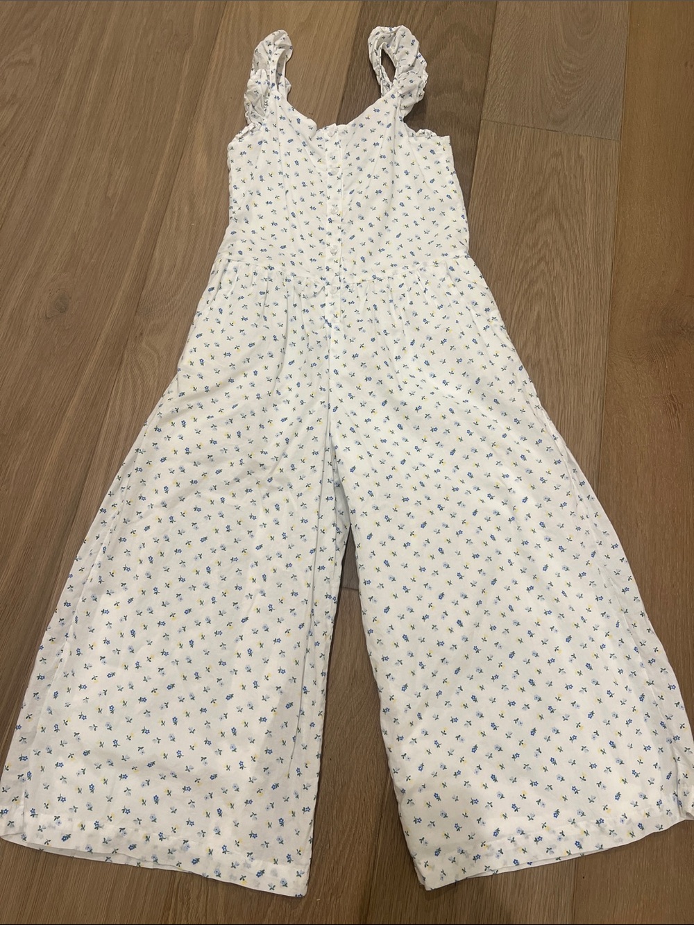 Janie & Jack Wide leg spring/summer floral jumpsuit